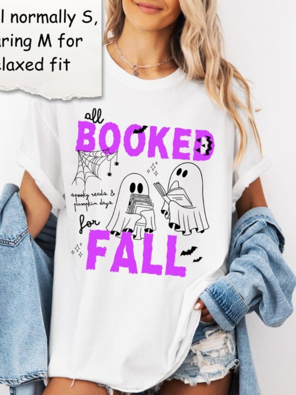 All Booked For Fall Shirt, Halloween Book Shirt